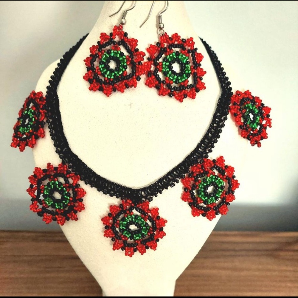 Handmade beaded necklace